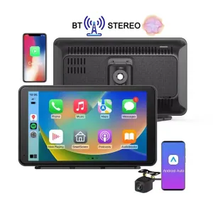 7 Inch IPS Touch Screen Car MP5 Player BT Stereo Android Auto Car Radio Carplay Dashcam DVD Audio System Build-in WiFi Night Vision