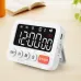 LED Digital Display Alarm Clock Timer Clock Timer Kitchen Baking Countdown Timer Time Reminder with 4 Brightness Levels Adjustment