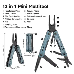 NexTool Mini Sailor Pliers S11/S11 PRO 12-In-1 Multitool Folding Pocket Plier Knife Screwdriver Scissors Portable EDOutdoor Hand Tools