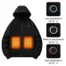 TENGOO HZ05 Smart Heated Zipper Hoodies Sweatshirt 5 Heating Areas Quick Heating USB Rechargeable Washable Safety Fashion Oversize Jacket for Winter Outdoors Keep Warm