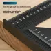 Aluminum Alloy 7 Inch Right Angle Ruler Metric Imperial Scale 90 Degree Angle Carpenter Square Woodworking Tool Accurate Measurement