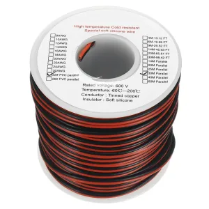 EUHOBBY 30m 22AWG PVC Line High Temperature Tinned Copper Wire Cable for RC Battery