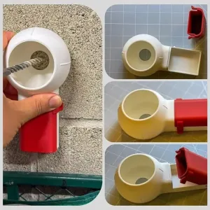 Electric Drill Dust Collector Guide Tool Compact Lightweight Design Efficient Dust Capture Works on Wood Stone Metal Fits Standard Water Bottle Interface