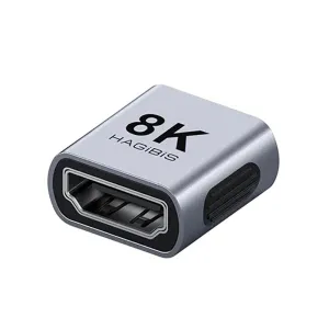 Hagibis AH30 HD Coupler 8K HD 2.1 Female to Female Connector Extension Cable Adapter for HDTV Monitor Laptops Projector TV