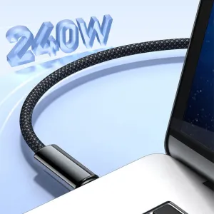 WANEW 240W Type-C to Type-C Magnetic Adsoption Organization Cable PD3.1 FCP SCP Fast Charging Data Transmission Thicken Copper Core Line 1M/1.5M Long for iPhone 16 16 Pro 15 Pro Max for Huawei Mate X for Samsung Galaxy Z Flip6 for Xiaomi MIX Fold4