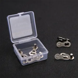 XANE5Pair Bicycle Chain Link Connector Chain Magic Buttons 6-12 Speed Bicycle Cycling Quick Master Links for Mountain Bike