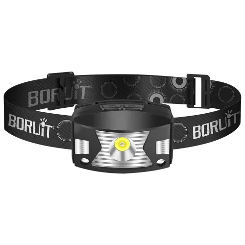 BORUiG7 LEMotion Sensor Mini Headlamp Type-Rechargeable Headlight Red Warning Light Head Torch Waterproof Camping Lantern