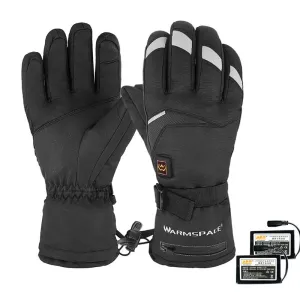 WARMSPAC3-Modes Electric Heated GlovesFull Fingers Heating Winter Gloves Men Women Waterproof Tactical Mittens
