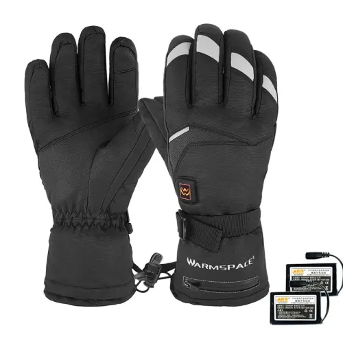 WARMSPAC3-Modes Electric Heated GlovesFull Fingers Heating Winter Gloves Men Women Waterproof Tactical Mittens