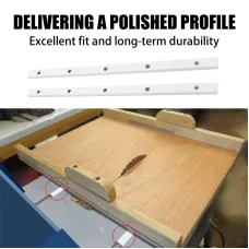 2PCS Table Saw Crosscut Sled Miter Bars with Pre-drilled Holes 3/4" x 3/8" x 17" Precise Woodworking Cuts Easy Installation