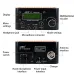 In stock USDX+ Plus V2 QRP HF Transceiver 8 Band 3-5W Output Built-in 4000mAh Battery Compact Design Aluminum Case CW Decoding Portable Radio