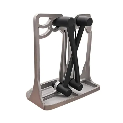 Professional Stainless Steel Manual Knife Sharpener Dual Slot Design Fine Grit Sharpening Rod Compact Kitchen Tool for Knife Scissors Sleek Metallic Finish Eco-Friendly