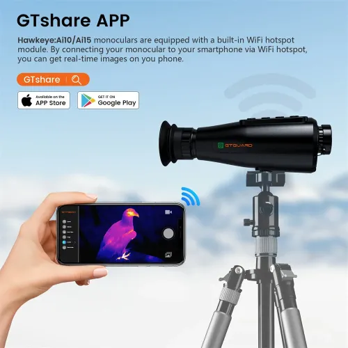 GTGUARAi15 Thermal Imaging Monocular Handheld INight Vision Goggles A384*288 Thermal Hunting Multiple Scenes Night Vision