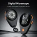 Handheld Digital Microscope 2MP 500X Magnification Autofocus Lens 8 LED Lights Portable Type-C Charging 2 Inch IPS Screen