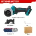 76MM Brushless Cordless Angle Grinder 390W Electric Grinding Cutting Polishing Machine Stepless Speed for Mak 18V Battery with LED Light