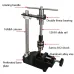 Manual Vertical Tapping Machine Slide Rail Diameter 12MM Clamping Range 1.5-10MM Adjustable Tap Wrench Desktop Rocking Probe Arm Metal Construction Black Vise Attached