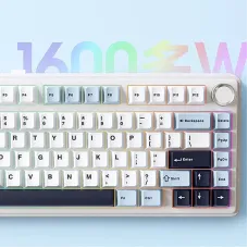 AULA F75 80 Keys Tri-mode Customized Mechanical Gaming Keyboard Hot Swappable RGB BT/2.4G/Type-C 75% Layout Wireless Gaming Keyboard Gasket Structure