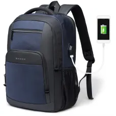 BANGE Backpack Men's Shoulder Bag 15.6 Laptop Computer Bag Casual Sports Travel Backpack Breathable Large Capacity USB Charging Backpack