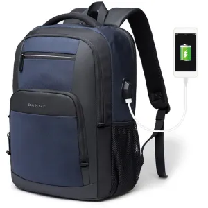 BANGE Backpack Men's Shoulder Bag 15.6 Laptop Computer Bag Casual Sports Travel Backpack Breathable Large Capacity USB Charging Backpack
