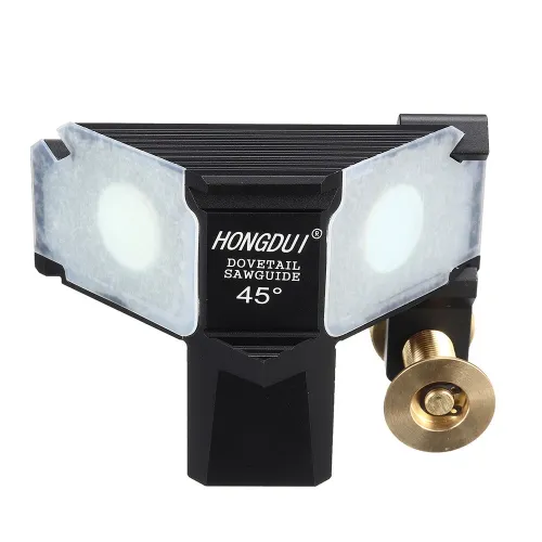 HONGDUI Dovetail Saw Guide 45 Degree 90 Degree Dovetail Rail Saw Gauge Woodworking Tenon Tool