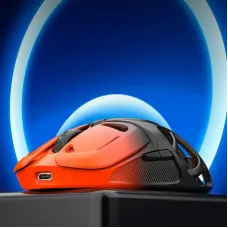 K-Snake X10 Tri-Mode Wireless Gaming Mouse Hollow Design 10000DPI RGB Lighting 400mAh Battery 10000Hz Polling Rate 71g Lightweight 2.4G/Bluetooth/Wired Esports Gamer Mice