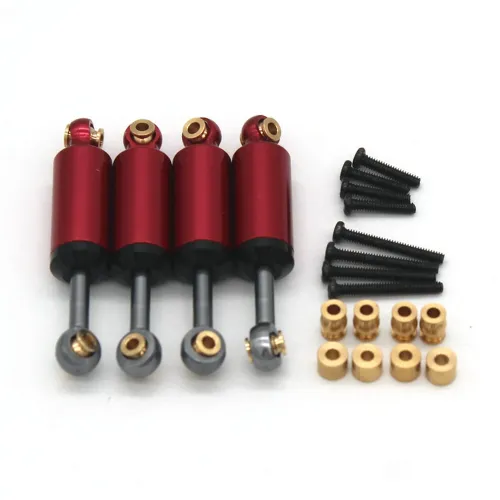 4PCS Upgraded Metal Inner Springs Shock Absorbers for FMS FCX24 12401 POWER WAGON 1/24 RC Car Vehicles Model Spare Parts