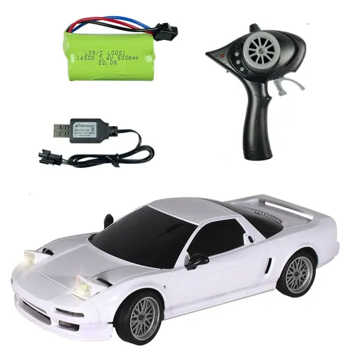 LDRC A02W RTR 1/18 2.4G RWD RC Car NSX Racing Drift Flip LED Light On-Road Full Proportional Vehicles Models Toys Standard Version