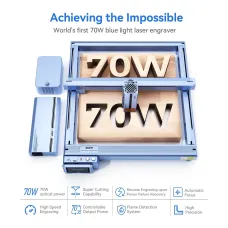 IKIER K1 Pro Max Laser Engraving Machine 70W Optical Power High Speed 900mm/s Precision Cutting Autofocus Automatic Air Assistance Engraving Size 410x410mm