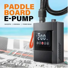 20PSI Cordless Pump Stand-Up Paddle Rechargeable Inflatable Boat Kayak Outdoor Power Bank for Surfing Kite Mattress Tent Mattress