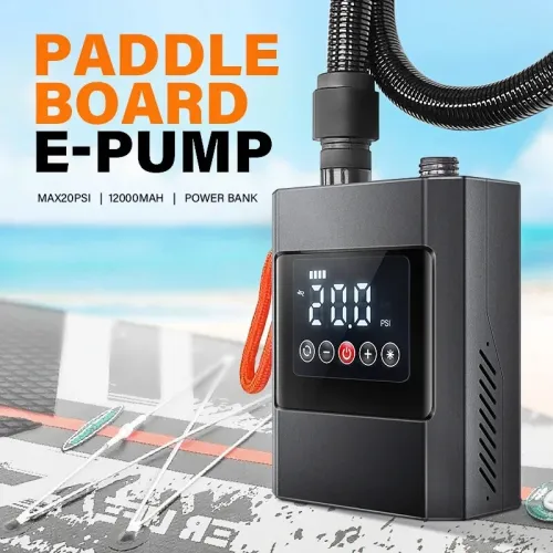 20PSI Cordless Pump Stand-Up Paddle Rechargeable Inflatable Boat Kayak Outdoor Power Bank for Surfing Kite Mattress Tent Mattress