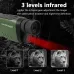 40MP 2.5K Infrared Telescope Monocular 984ft Night-Vision Distance Photo Video Record 6X Optical Magnification 8X Digital Zoom