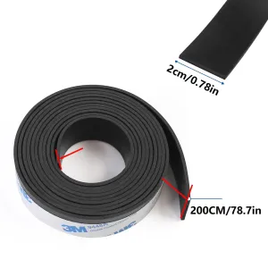 Track Saw Guide Rail Guard Strip 200CM Adhesive Rubber Strip Anti-Crack Replacement Tape Woodworking Accessory for Precise Cutting