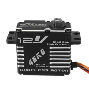 JX CLS-12V7346 46KG 12V 180 Degrees HV High Precision Steel Gear Digital Coreless Servo For RC Robot