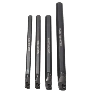 4pcs 7/8/10/12mm SCLCR06 Lathe Boring Bar Turning Tool With 10pcs CCMT0602 Inserts