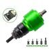 Rivet Nut Tool Kit Manual Drill Adapter Compatible with M3 M4 M5 M6 M8 M10 Aluminum Alloy Electric Gun Attachment Hex Wrench Accessories Portable