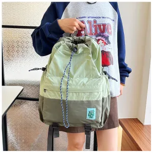 IPRee Drawstring Outdoor Backpack Large Capacity Nylon Double Shoulder Sports Knapsack Mountaineering Lightweight Travel Bag