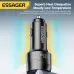 ESSAGER ES-CC19 140W 2-Port USB PD Car Charger USB-A+Type-C Support PD3.1 QC3.0 AFC FCP SCP PPS Fast Charging with Digital Display for iPhone 16 15 Pro 14 13 12 Pro Max for Samsung Galaxy Z Flip6 for Xiaomi 15pro for Huawei Mate XT