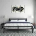 Lusimo King Bed Frame with Headboard 14 Inch Platform Bed Frame No Box Spring Needed Metal King Size Bed Frame with Storage  Heavy Duty Steel Slat and Anti-Slip Support Easy Quick Lock Assembly