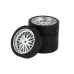 4PCS LDRC A86 A86P 1/18 RC Car Upgraded Drift Tires Wheels Vehicles Models Spare Parts LA0034-1