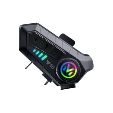 Coralme Y10 Motorcycle Helmet Bluetooth Headset Wireless Headset AI Voice Assistant Motorcycle Helmet Headset Split Installation Bluetooth Headset