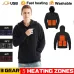 TENGOO HS05B Smart Heated Sweatshirt 5 Heating Areas Quick Heating USB Rechargeable Washable Safety Fashion Oversize Jacket for Winter Outdoors Keep Warm