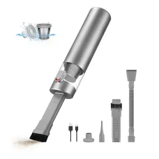 Mini Vacuum Cleaner & Air Purifier & Hand Pump 3-in-1 Cordless Handheld Vacuum Cleaner, 3 Types of Crevice Nozzles for Car Home Dual-Purpose for Blowing And Suction