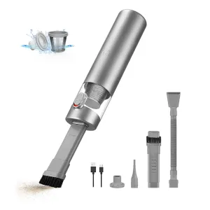 Mini Vacuum Cleaner & Air Purifier & Hand Pump 3-in-1 Cordless Handheld Vacuum Cleaner, 3 Types of Crevice Nozzles for Car Home Dual-Purpose for Blowing And Suction