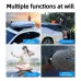 Foldable Car Roof Rack Step with Safety Hammer Car Door Step Latch Hook Universal Auxiliary Walking Car Foot Pedal Aluminium Alloy