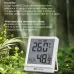 Protap PRTETP03 Smart Zigbe Thermometer Hygrometer with 3.2 Inch LCD Display High Accuracy Home Assistant Compatible Temperature Humidity Sensor for Smart Home