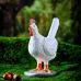 Chicken Egg Lamp Funny Chicken lamp with Egg in Butt LED Chicken Night Lights with USB Resin Warm Table Light Decor Birthday Christmas Gifts for Kids Friends