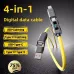 Multifunctional 4 in 1 Fast Charging USB Type C Cable for Phone  Xiaomi High-Speed Data Transfer Micro USB Adapter