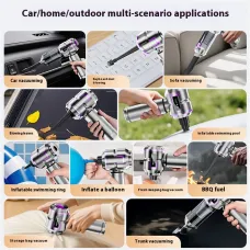 Suitu ST-6697 Cordless Handheld Vacuum Cleaner 16000Pa Strong Suction Brushless Motor Rechargeable Lithium Battery Multi-Functional Car Cleaning Lightweight Portable Easy Type-C Charging