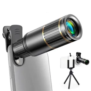 IPRee 22X Monoculars Metal Telescope LensConcert HMobile Phone Camera Telescope for Hiking Camping Wildlife Observation Moon Sports Game Concert Watching