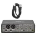 Teyun Q24 24Bit 192KHz Soundcard Loopback Audio Interface Stereo Direct Monitor External Usb Sound Card for Guitar Studio Record